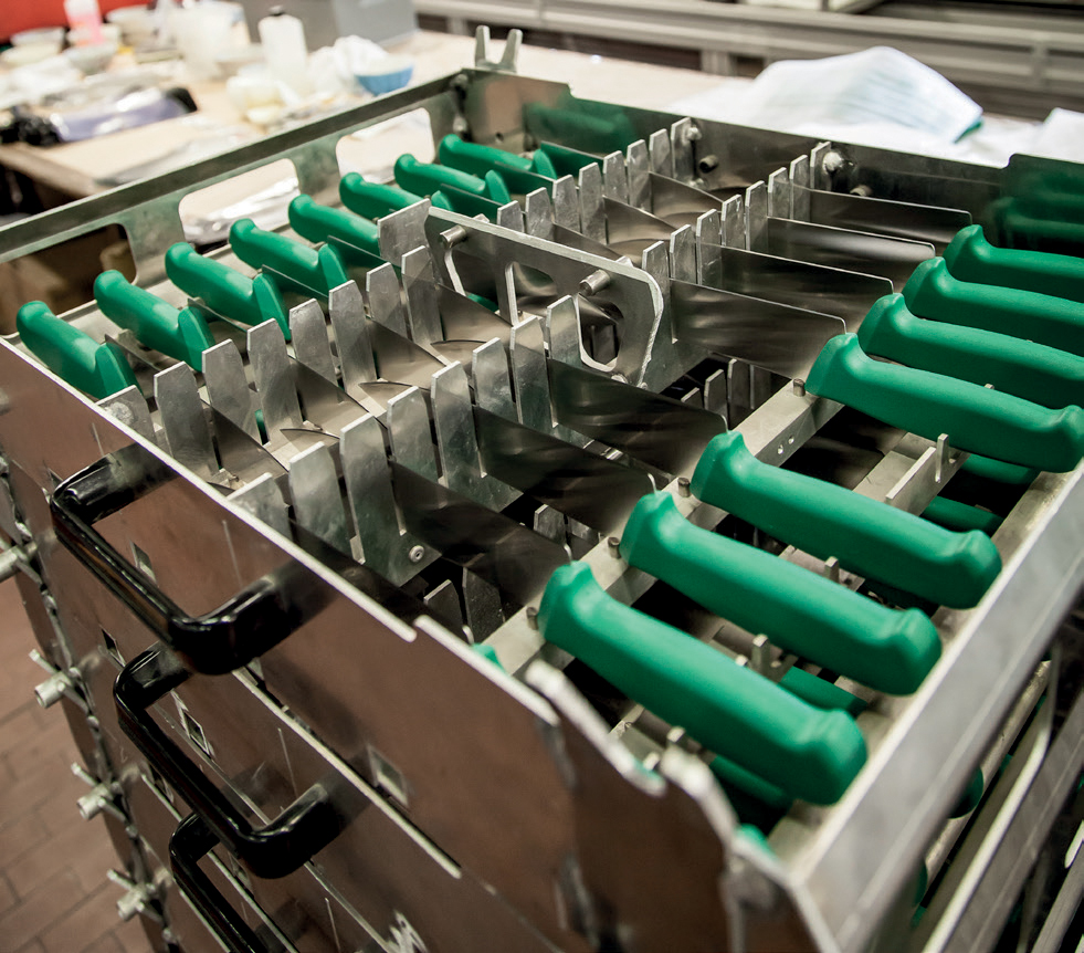 Nož kuharski 26 cm zelena drška - Slika 4