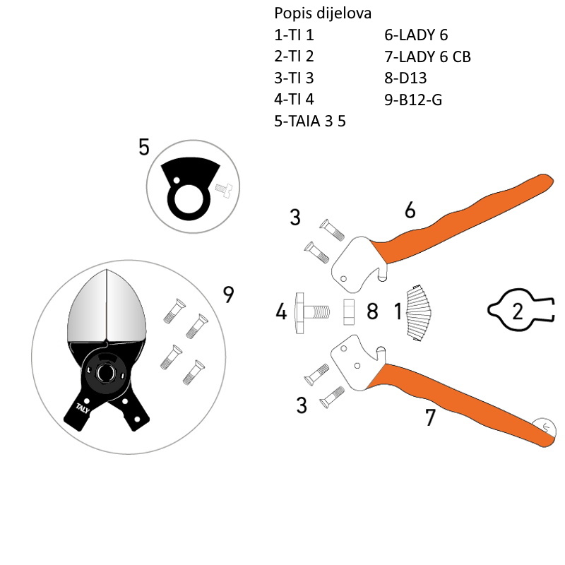 Škare Castellari B12 - Slika 6