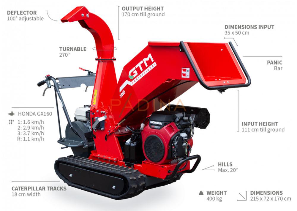 Motorna sječkalica GTS 1800R - Slika 2