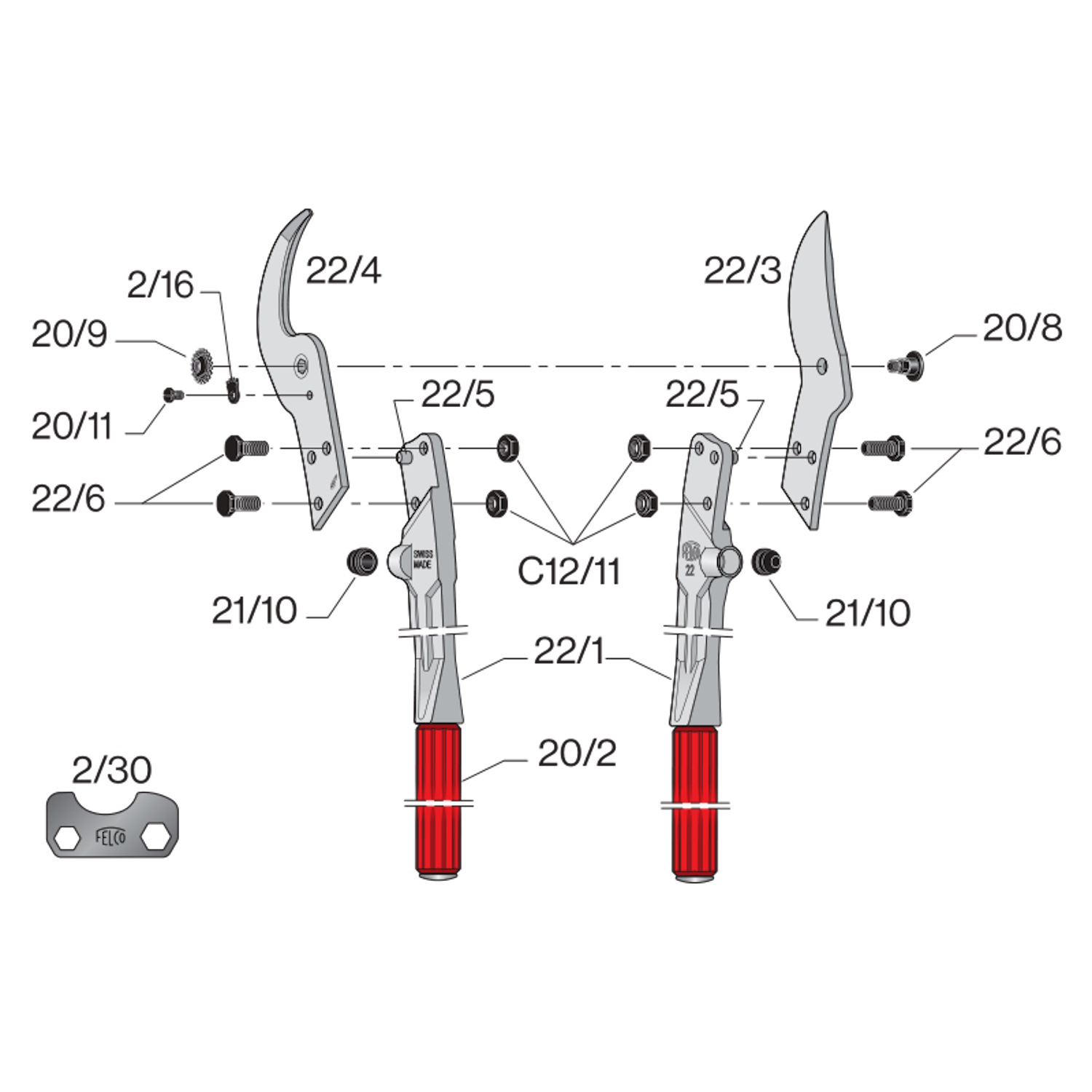 Škare za grane FELCO 22 - Slika 5